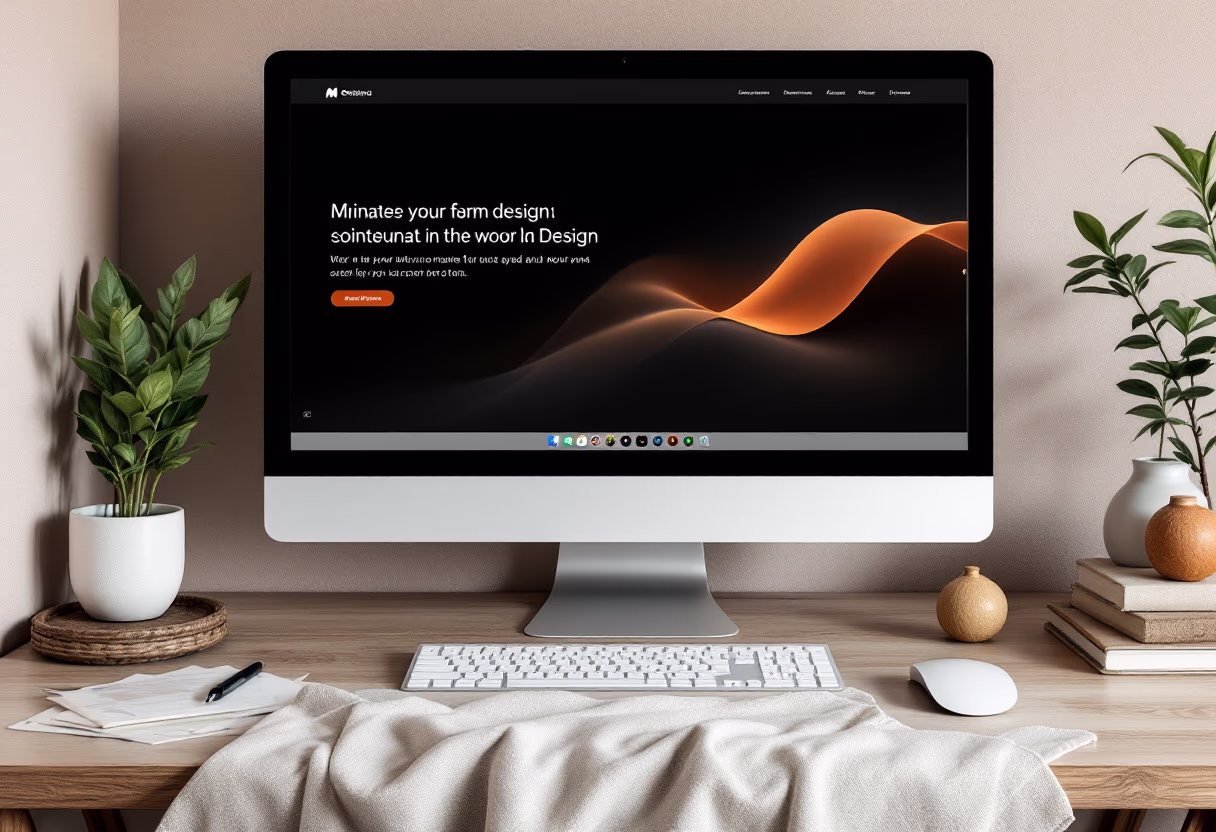 <subject>[digital project] image of a website design on a desktop screen (for a web development agency)</subject>